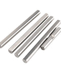 Next Level D Type Shaft Bearing Rod Set With Grind Flat Finish, 5mm Round Outer Diameter, Includes Four Long And One Short Bearings, Linear Round Rod For 30mm Or 60mm Lengths, Perfect For Motorized Builds, 5mm stainless steel shafts