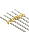 Stainless Steel Ball Screw With Brass Nut 150mm Length Rock Solid High Precision Trapezoidal Spindle For CNC Machines Lead Options