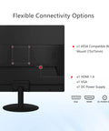 Back view of Compact 17 Inch Monitor For Home And Office With 5 By 4 Aspect 1280 By 1024 Native Resolution showing VESA mount