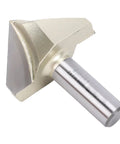 Heavy Duty 90 Degree V Groove Router Bit With 1/2 Inch Shank And Tungsten Steel Cutter, 2 Inch Dia