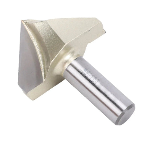 Heavy Duty 90 Degree V Groove Router Bit With 1/2 Inch Shank And Tungsten Steel Cutter, 2 Inch Dia