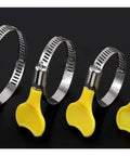 Heavy Duty 76 Piece Adjustable Hose Clamp Kit With Plastic Handle Features Stainless Steel Worm Gear Clamps From 8 mm To 44 mm for hoses