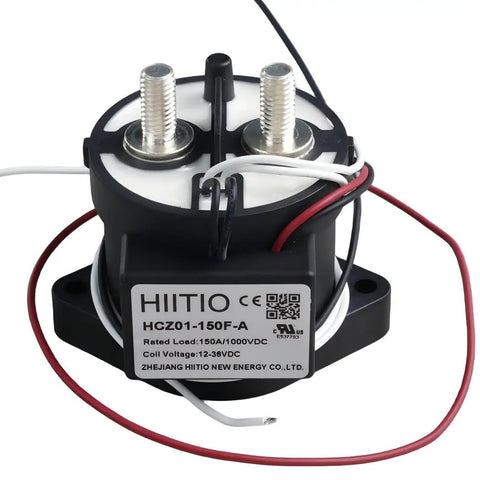 Heavy Duty 1000VDC 150A Dc Contactor Relay Rock Solid Spst No Epoxy Sealed Switch for Electric Vehicle Charging.
