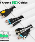 No Screw Needed Cord Hider Kit for Walls with cables showing paintable self adhesive wire organizer easy install 58 inch