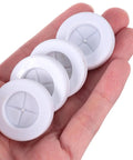 White Rubber Grommet Kit For Wire Protection And Insulation, High Elasticity Round Cable Protector Rings, Dustproof And Flame Retardant For Electrical Cables, 4 Pack in hand