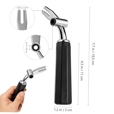Easy Install No Fuss Universal Ice Cream Machine Handle Lever Replacement Part For Portable And Commercial Ice Cream Makers High Precision Repair Grip That Fits Most Models, 7.7 in black handle