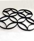 Round Pattern Cement Paving Tile Mold For Garden Paths And Patios, DIY Concrete Stone Mold, Easy To Use For Beginners