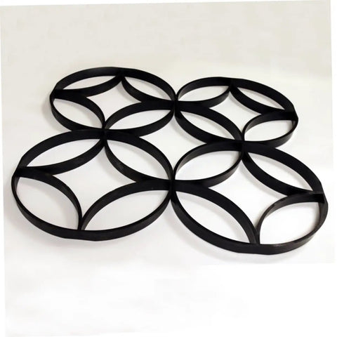 Round Pattern Cement Paving Tile Mold For Garden Paths And Patios, DIY Concrete Stone Mold, Easy To Use For Beginners