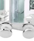 Heavy Duty Frameless Shower Door Latch With No Sweat Bolt Setup Smooth Glass Security Lock for bathroom sliding gates, durable chrome finish.