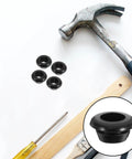 200 Pieces Rubber Cable Grommet Kit For Wiring Protection Round Black Grommets Weatherproof Seals For Electrical Panels And Boxes Automotive And Home DIY Easy Install Design Reduces Cable Friction And Edge Damage, black rubber grommets with tools