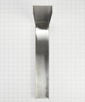 Stainless Steel Microwave Hood Filler Panel Kit Model W10164745 Replacement Trim, top view on a grid background.