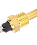 Water Temperature Sensor Plug With Brass Probe M21x1.5 Thread For Generator And Industrial Engine Cooling Systems, Delivers A Fast 3 Minute Response For Real Time Monitoring And Routine Equipment Checks In Auto Shops And Plant Floors, brass body with spade terminals