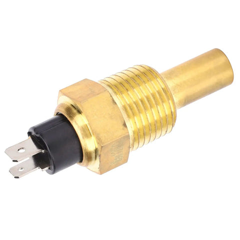 Water Temperature Sensor Plug With Brass Probe M21x1.5 Thread For Generator And Industrial Engine Cooling Systems, Delivers A Fast 3 Minute Response For Real Time Monitoring And Routine Equipment Checks In Auto Shops And Plant Floors, brass body with spade terminals