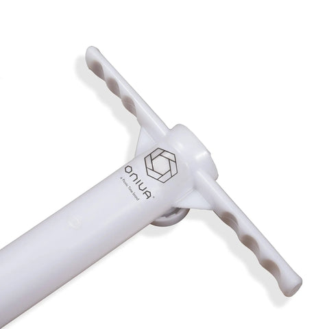 Heavy Duty Beach Umbrella Anchor With Spiral Screw Base Universal Size Fits Most Umbrellas Perfect For Sand Or Grass Keeps Your Beach Shade Steady In Windy Conditions White