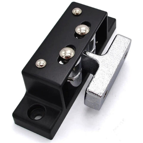 Black Touch Type Lock Double Roller Catch For Cabinet Doors No Brainer Quiet Soft Close Cupboard Latch Durable Metal Hardware