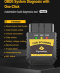 Image of OBD2 Bluetooth Diagnostic Scanner for iPhone and Android Real Time Vehicle Health Check Clear Error Codes OBDII Code Reader