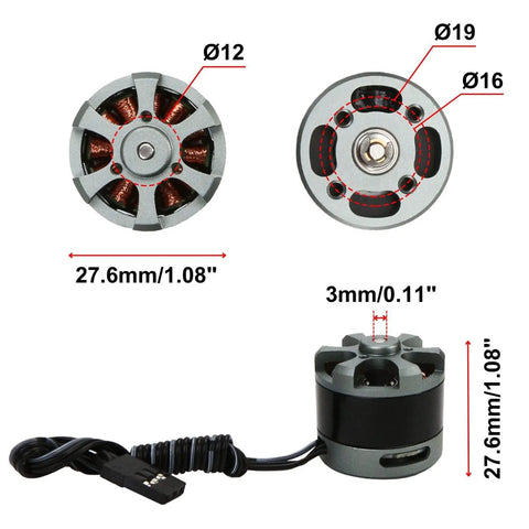 Low KV Brushless Gimbal Motor 2208 90KV With 3mm Shaft For 100 200g GoPro3 RC Quadcopter Quiet Power Efficient Durable Metal Core