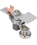 Heavy Duty Magnetic Ground Clamp For Welding With Run On Tab 200 Amp Capacity, showing sturdy metal design and copper contact for welding.