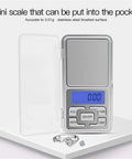 High Precision Jewelry Scale 500g 0.1g Digital Pocket Balance For Gold And Diamonds Slim Compact Gram Scale with display showing 0.00g