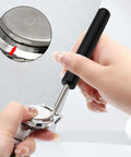 2 Pack Pro Grade Watch Back Cover Remover Tool Opener Pry Bar For Battery Replacement Safe Stainless Steel And ABS Mini Repair Kit