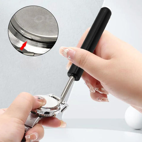 2 Pack Pro Grade Watch Back Cover Remover Tool Opener Pry Bar For Battery Replacement Safe Stainless Steel And ABS Mini Repair Kit