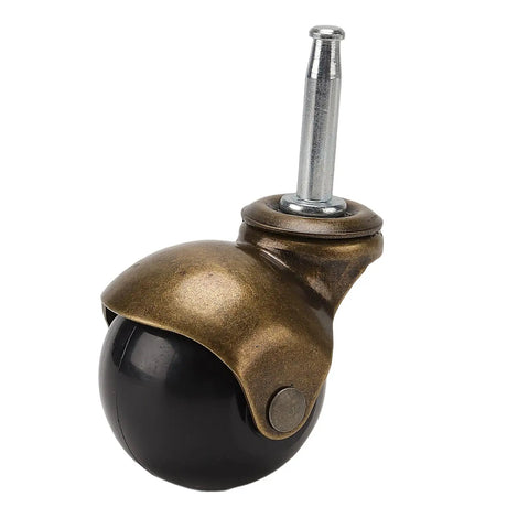 16 Pack Ball Caster Wheels 2 Inch Antique Brass Swivel Casters For Furniture Chairs Sofas Cabinets And Coffee Tables, Each Wheel Supports 44-55 Lbs, Easy Glide Replacement.