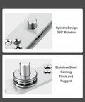 Hidden Door Hinge With 360 Degree Rotation Heavy Duty Pivot Hinge In Stainless Steel 220 Lbs Load Bearing Concealed Hinge For Secret Doors Bookcase Murphy And Shelf Doors