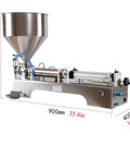 Built Tough Pneumatic Bottle Filler For Thick Liquids And Paste Stainless Steel Single Head, 27.5in height, workshop ready.