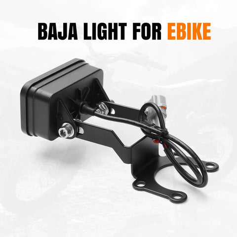 Plug And Play Front Headlight Kit With Switch Bracket And Wiring Harness For Sur Ron X260 Surron Talaria Sting R MX4 Dirt Bike Baja Spot Flood Beam With Dope LED For Clear Night Riding And Better Visibility