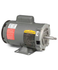 CJL1317A Single-Unit 2 HP 3450 RPM 1-Phase 60Hz 56J Frame AC Electric Motor, front view showing vented housing and sealed ball bearing.