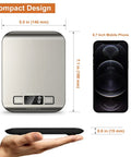 Must Have Digital Kitchen Scale With 11 Lb Capacity, 6 Measurement Units In Grams And Ounces, Tare Function, Built In Battery