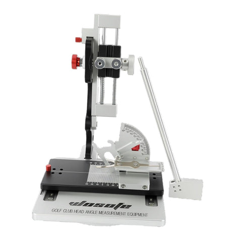 Golf Club Head Measuring Tool And Ruler For Quick Club Adjustments, Easy To Use, Compact Metal Precision Gauge displayed on table