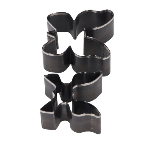 Butterfly Shape Leather Cutting Dies Set For DIY Leather Craft Keychains And Wallet Making, Two Piece Punch Die Kit