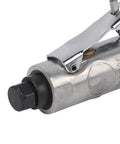 Close-up of Heavy Hit Industrial 90 Degree Air Die Grinder Pneumatic Right Angle Grinding Machine with copper motor and adjustable chuck.
