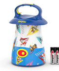 PAW Patrol Kids LED Lantern with handle and batteries, durable, impact-resistant, IPX4 water-resistant, 17-hr glow