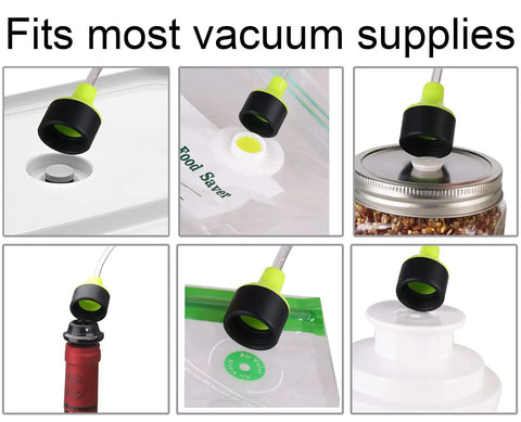 Universal Vacuum Sealer Accessory Hose For FA2000 FM2000 FM2100 And Compatible Models, No Adapter Needed, Works With Zipper Bags, Containers, Canisters, Wine Stoppers, Jar Sealers, And Quick Marinator, Includes Silicone Pad For Tight Jar Air Removal