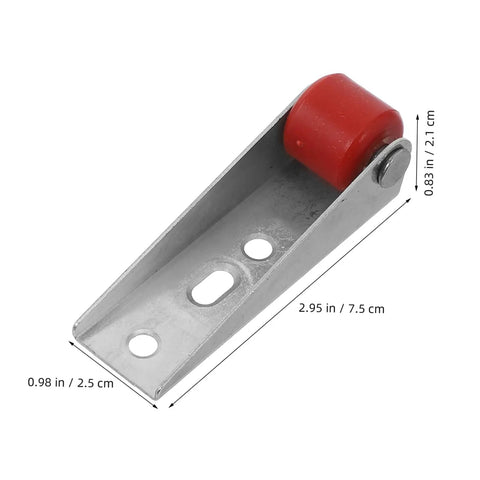 Smooth Ride Heavy Duty Sliding Door Roller Wheels For Wooden Barn Doors With Rock Solid Vertical Support And Noise Free Gliding directional red urethane roller.