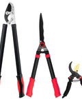Heavy Duty Loppers Hedge Shears And Pruners 3 Piece Pro Grade Garden Tool Set for Yard Work and Lawn Care with 26 Inch Lopper
