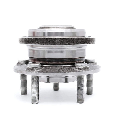 Front view of Front Wheel Bearing Hub Assembly Set Of 2 For AWD Hyundai Santa Fe 2007 2014, Hyundai Veracruz 2007 2012, And Kia Sorento 2011 2015 Front Axle Hub Bearing Replacements Direct Replacement Part Numbers 513266 BR930729 For Easy Install