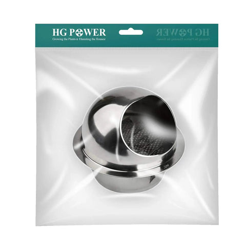 4 Inch Wall Vent Cover With Screen Mesh Made Of Stainless Steel Round Exterior Exhaust Vent For Outdoor Dryer Or Ventilation System 95mm Diameter Rust Resistant Weatherproof Easy Install packaged in clear plastic bag