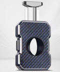 Guillotine Premium Cigar Cutter 23Mm Max Stainless Steel Sharp Double Blade For Clean Fast Cuts Blue Finish Cigar Scissors