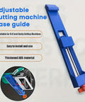 Adjustable Cutting Machine Base Guide And Circular Saw Guide Rail, thickened ABS, blue, ideal for wood and tile cutting.