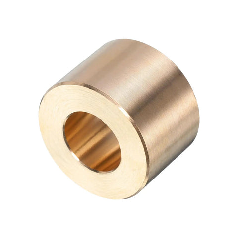 Two Pack Brass Sleeve Bearings One Half Inch Bore One Inch OD Eleven Sixteenth Inch Length Self Lubricating Bushings For Smooth Linear Motion And Low Friction Great For CNC Projects Automotive Machinery Or DIY Jigs And Bushings