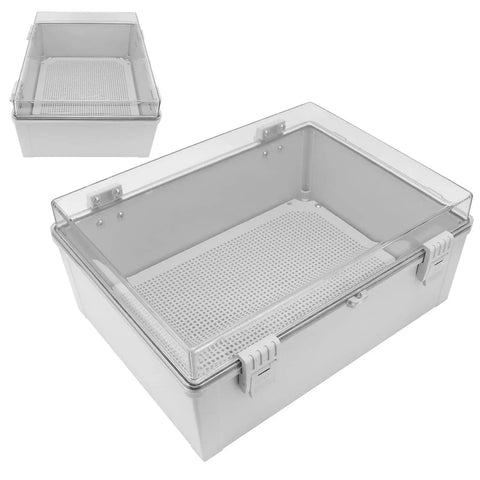 Tough As Nails Outdoor Junction Box with Transparent Cover and Buckle IP66 Weatherproof ABS Enclosure for Outdoor Installations