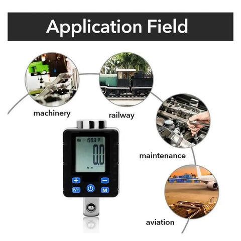 Pro Digital Torque Meter 0.3-340 Nm Electronic Wrench Tester Adapter For Precise Adjustment And Calibration Inspection Tools With Easy Use In Tight Spots And Narrow Working Environments Reliable Performance