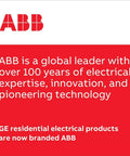 Q Line THQL2125 25 Amp Double Pole Circuit Breaker 120 240 Volt Thermal Magnetic Plug On For Load Centers 10 kAIC Interrupt Rating Durable Heat Resistant Housing Safe For Residential And Commercial Power Protection For Home And Biz. ABB branding graphic