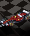 Ferrari SF-25 L Hamilton No 44 2025 One To Forty Three Scale Analog Slot Car For Carrera GO Tracks on checkered background