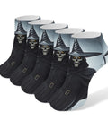 Death Scythe Themed Ankle And Crew Socks 5 Pack Non Slip Breathable Athletic Socks for Men Women with skull design
