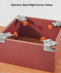 Must Have Pro Grade Angle Clamp For Woodworking And Picture Framing With High Precision 90 Degree Right Angle Clamp on box corner
