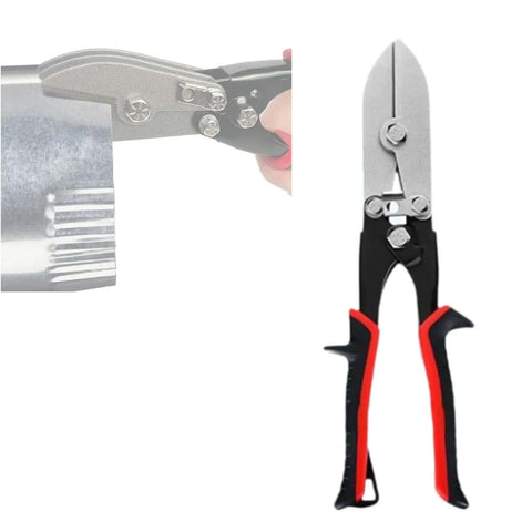5 Blade Sheet Metal Crimper For Stove Pipe And HVAC Venting Hand Crimper Tool built tough, crimping a metal sheet, 26.5 cm